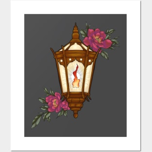 Floral Lantern Posters and Art